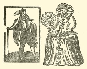 Illustration für The Roxburghe Ballads (Holzschnitt) von (after) English School