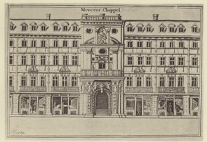 Mercers Kapelle, ca. 1694 von (after) English School