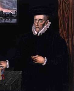 Porträt von Sir Walter Mildmay, Gründer des Emmanuel College, Cambridge, aus 