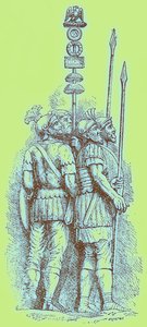 Römische Soldaten, Illustration für 