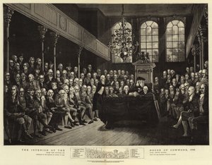 Das Innere des Unterhauses von (after) English School