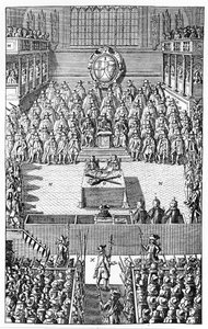 Prozess gegen Karl I., Januar 1649 von (after) English School