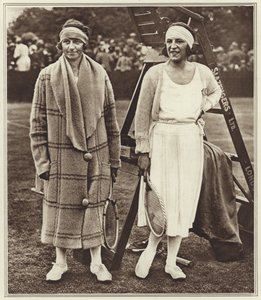 Kitty Godfree und Suzanne Lenglen von (after) English photographer