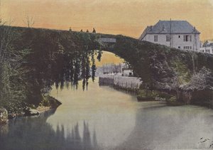 Betharram, Die Brücke (Farbfoto) von (after) French Photographer
