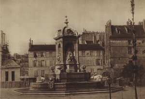 Der Place Saint-Sulpice im Jahr 1853 von (after) French Photographer