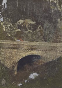 Die Höllenbrücke (Farbfoto) von (after) French Photographer