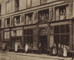 Das Restaurant Pied-de-Mouton, Rue Vauvilliers von (after) French Photographer