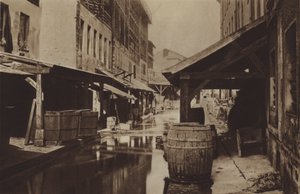 Die Gerbereien am Ufer der Bievre von (after) French Photographer
