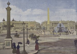 Paris, Place de la Concorde (Farbfoto) von (after) French Photographer