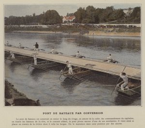 Bootsbrücke durch Umwandlung (koloriertes Foto) von (after) French Photographer