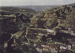 Roc-Amadour, Ein Blick auf das Causse de Gramat von (after) French Photographer