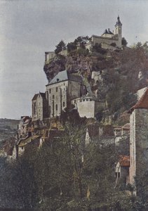 Roc-Amadour, Gesamtansicht (Farbfoto) von (after) French Photographer