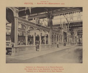 Die Große Halle der Ausstellung von Großbritannien (s/w Foto) von (after) French Photographer