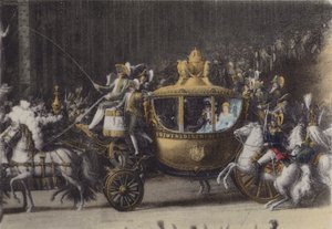 Hochzeitskutsche von Napoleon I, 2. April 1810 von (after) French Photographer
