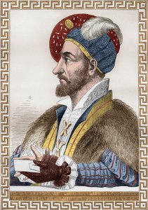 Karl III. Herzog von Bourbon, bekannt als der Konnetabel von Bourbon, Kupferstich nach Gaignières aus dem Buch 