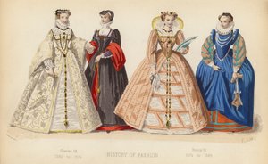 Mode in Frankreich: Charles IX 1560 bis 1574; Heinrich III 1574 bis 1589 von (after) French School
