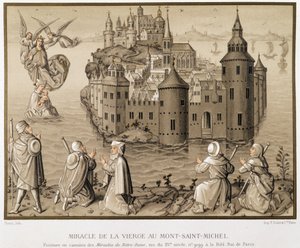 Wunder der Jungfrau in Mont-Saint-Michel - Faksimile einer Camaieu-Malerei der 