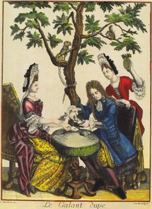 Der galante Betrogene, graviert von Theodorus Danckerts von (after) French School
