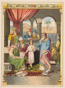 Jesus mit den Ältesten im Tempel von (after) German School