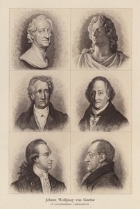 Johann Wolfgang von Goethe, deutscher Dichter und Dramatiker von (after) German School