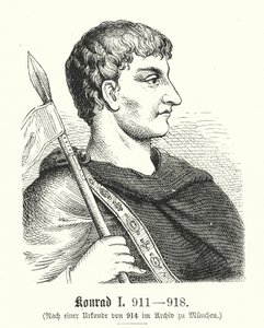 Konrad I., 881-918 von (after) German School