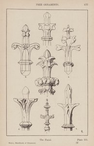 Ornament: Freie Ornamente, Der Abschluss (Gravur) von (after) German School
