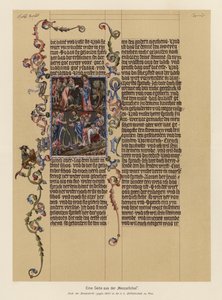 Seite aus der Wenzelsbibel von (after) German School