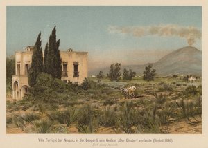Villa Ferrigni, bei Neapel von (after) German School