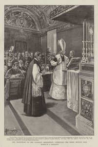 Die Wallfahrt der Katholischen Vereinigung, Teilnahme an der Privatmesse des Papstes von (after) Italian School