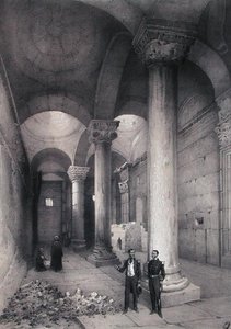 Innenraum des Goldenen Tores in Jerusalem, Illustration aus 