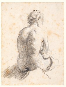 Studie eines weiblichen Aktes von (attr. to) Rembrandt Harmensz. van Rijn
