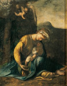 Zigeunermädchen, von Antonio Allegri, bekannt als Correggio (1489-ca. 1534) von (c.1489 1534) Correggio
