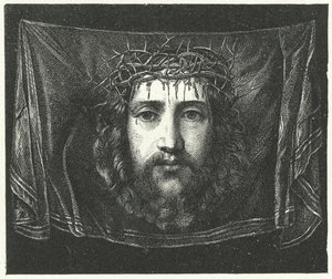 Schleier der Veronika mit dem Porträt Christi von (c.1489 1534) (after) Correggio