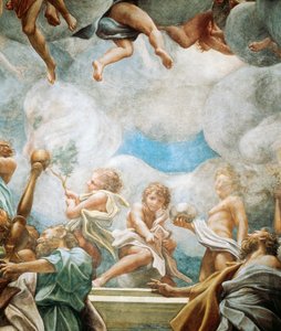 Epheben und Apostel, Detail der Himmelfahrt der Jungfrau