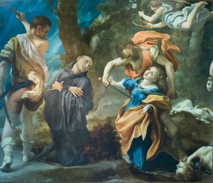 Martyrium von St. Placidus, Flavia, Eutychius und Victorinus, ca. 1524 von (c.1489 1534) Correggio