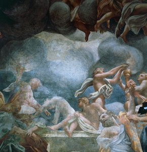 Jugendliche auf dem Balkon (Detail) von (c.1489 1534) Correggio