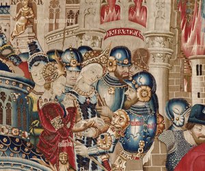 Der Trojanische Krieg: Die Zerstörung von Troja, ca. 1470 von (fl.1450 75) Master of Coetivy