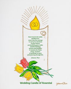 Hochzeitskerze von Rosental von Johanna Thier