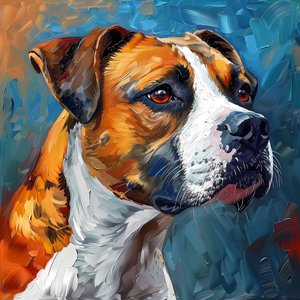 Boxerhund-Gemälde