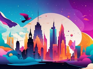 Weltraumstadt 1 von Mario Witt