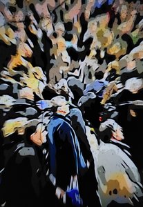 Crowd urban unscharf von Mavet