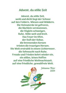 Advent, du stille Zeit von Johanna Thier