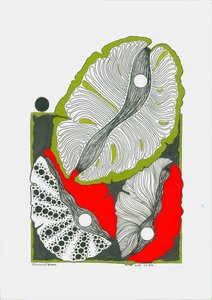 Muschelblume mit Perlen