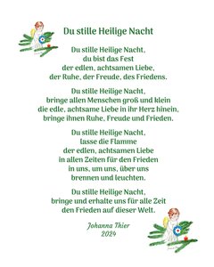 Du stille Heilige Nacht
