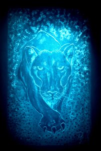 The panther - blue von RosaLi