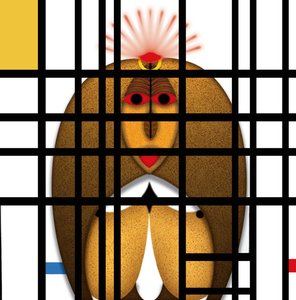 Lockdown (VIII) - (aus der Serie Animal Rationale) von Alexander Eibach