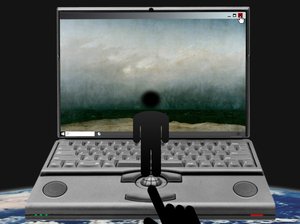 Der Blick ins Bild (aus der Serie: Windows) von Alexander Eibach