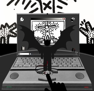 Der Antichrist (V) - (aus der Serie: Windows) von Alexander Eibach