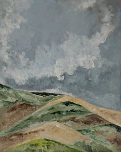Weizenfelder auf dem Hügel von M. Vet