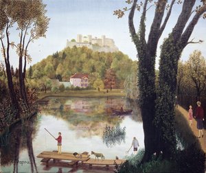 Festung von Leopodskron aus gesehen